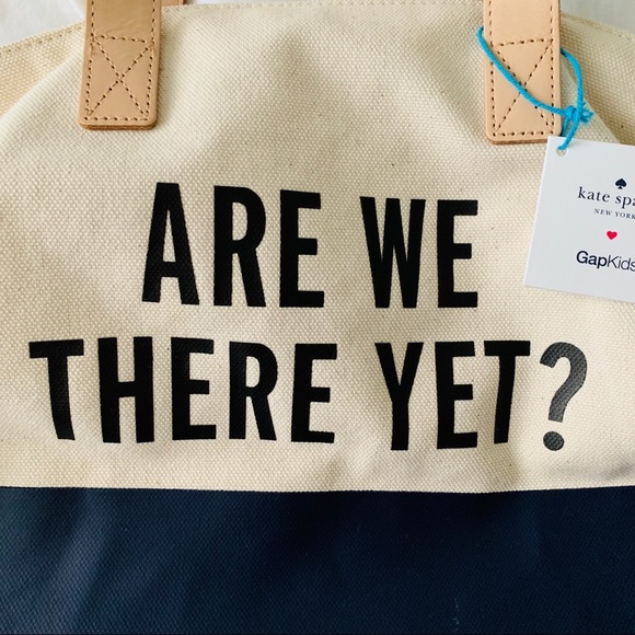 Kate Spade x GapKids “Are We There Yet?” Tote - Picture 2 of 8